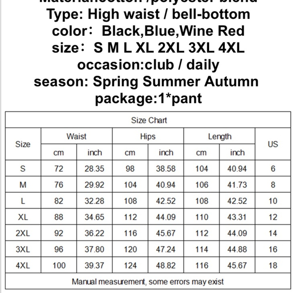 HIGH WAIST BELL BOTTOM FLARE LEG - Picture 6 of 6